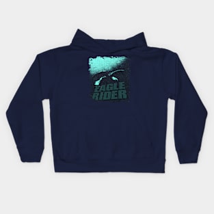 eagles rider vintage retro 80s look Kids Hoodie